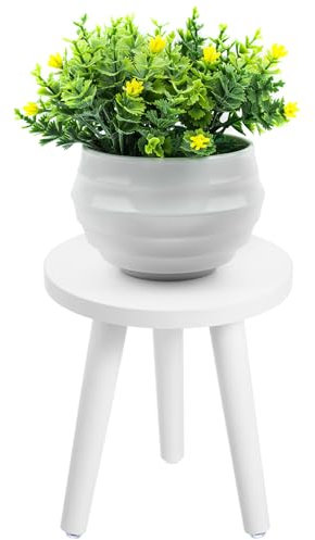 Happyyami Petit Support De Fleurs En Bois Massif Décorations Support En Bois Mini Jardinières Petite Plante Se Tenir Sous Le Panier À Plantes Étagère À Fleurs Support De Pot De