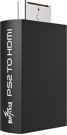 MAYFLASH - Adaptador convertidor PS2 a HDMI, convertidor de Video con Salida de Audio de 3.5 mm para HDTV y Monitor HDMI, Compatible con Todos los Modos de Pantalla PS2