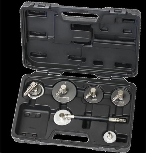 SW-Stahl 01494L Adaptersatz für Ausgleichsbehälter, 6-teilig I Bremsenentlüfter Adapter Set I für den Einsatz in Werkstätten und für professionelle Mechaniker