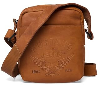MUSTANG Leder Umhängetasche Valencia Sion Shoulder Bag Cognac terracotta