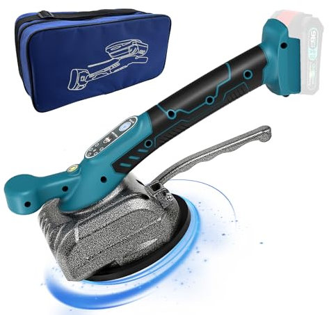 Vibratori per Piastrelle per Makita 18 V Batteria, 80 kg Vibratore per Piastrelle 18V, Macchina Elettrica per Piastrelle Strumento di vibrazione con ventosa da 4,7 x 4,7 pollici, 5 velocità regolabili