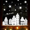 Wandtattoo Loft Fensterbilder Weihnachten Häuserreihe, Sterne, Rentier – Wiederverwendbar – A4 Bogen, 27 Sticker – Weihnachstdeko Fenster Kinderzimmer, Weihnachtsbilder Fenster, Fensterbild Winter