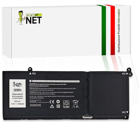new net - Batteria G91J0 [11.25 V - 3300mAh] Compatibile con dell Vostro 14 3420, 3430, 3435, 5410, dell Vostro 15 3510, 3520, 3530, 3535, 5510, dell Vostro 16 5620