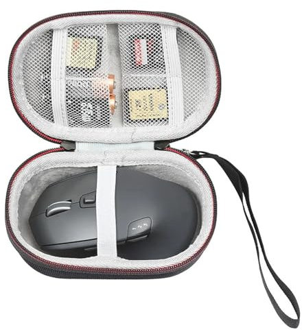 Hard Protective Case Carrying Bag For Logitech M510 M590 M330 M720 M750 M650 G304 G305,Wireless Mouse Shockproof Storage Box Compact Travel Bag,Case Only (black)