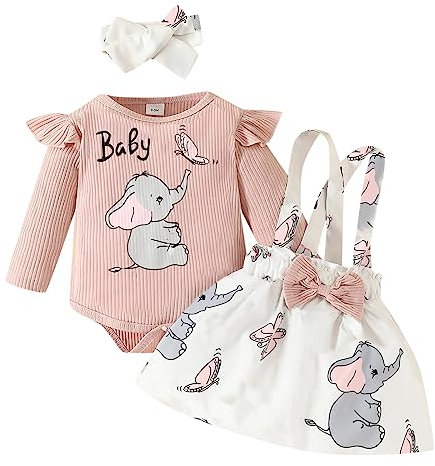 MNSWR Body Bebe 0-3 Mois Vetement Bebe 0-3 Mois Ensembles Bébé Fille Bébé Paques Robe à Carreaux Pour Fille Costume à Carreaux Pour Fille Anniversaire Jupe Bebe Fille Pyjama 3 Mois Paques