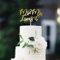 Party to Be Cake Topper Personalisiert Hochzeitstorte Deko in Holz oder Acryl Initialen der Mr und Mrs mit Namen Kuchen Dekoration (Design 03)