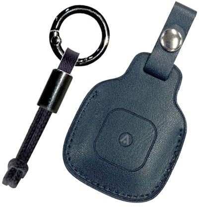 alkaya. GPS Tracker Lederhülle und Strap, Schutzhülle, Protection - Schwarz