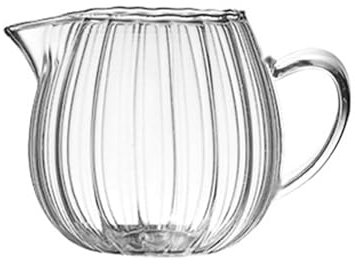 Jarsense Mini Milk Jug, Crystal Glass Frothing Jug 60ml Creamer Pitcher Clear Coffee Espresso Container Jug with Handle for Coffee Milk Sauce Home Kitchen