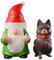 CUNTAUK Statuette de nain de jardin humoristique - Mini décoration de Noël étrange et inhabituelle pour jardin, cour, extérieur, pelouse, décoration d'intérieur et cadeaux de nain