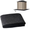 BigKing Outdoor Storage Shed Floor Mat, Waterproof Dustproof Anti-Slip Pad, Black Felt and PE Waterproof Membrane, Grips Sheet for Protect Shed Flooring from Wear (Large Size)