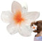 Mollettone per Capelli Fiori, Pinze per Capelli Donna Elegante, Pinze per Capelli Fiori Clip Artiglio da Donna, Fermagli per capelli, artiglio per capelli, Bianco