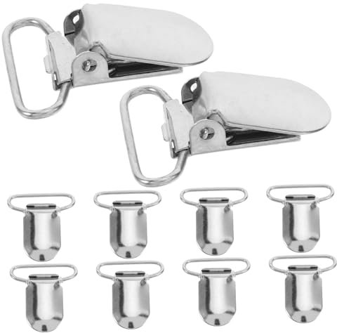 Cabilock 20pcs Strap Accessories Duvet Cover Pins Comforter Clips Table Runner Clips Quilt Clip Mattress Duvet Snap Clips Blanket Fasteners Versatile Duckbills Clips Iron Silver