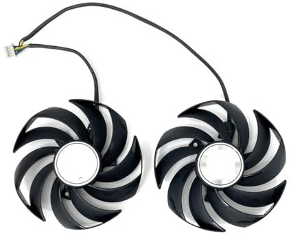 PLD09210S12HH RX 6800XT GAMING X TRIO Fan Compatible with RTX 3060 3060 Ti RTX 3070 3080 3090 Ti GAMING X TRIO Graphics Card Cooling fan(Black 2-Fan)