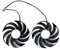 PLD09210S12HH RX 6800XT GAMING X TRIO Fan Compatible with RTX 3060 3060 Ti RTX 3070 3080 3090 Ti GAMING X TRIO Graphics Card Cooling fan(Black 2-Fan)