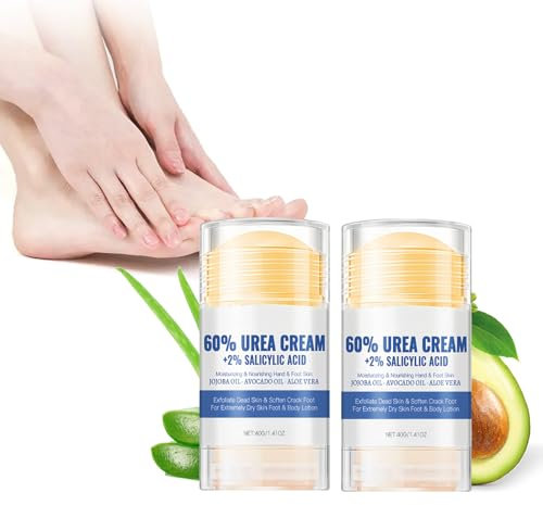 2 St Hydrating Fußcremes, Anti-Cracking Foot Cream, Feuchtigkeitsspendende Fußpflege Creme, Anti Riss Fußcreme, Füße Hand Hautschutzcreme, Reparatur Creme für Rissige Fersen, Cracked Skin Repair Cream