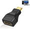 Female HDMI Adapter to Male Mini HDMI Gold Plated, Mini HDMI to HDMI Adapter, HDMI Mini Adapter Compatible with HDMI V1.1, V1.2 and V1.3 as Well as HDMI Hdtvs and HDMI Devices.
