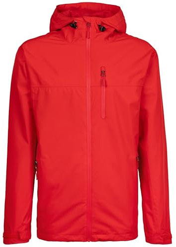 The ScotchMan Veste de pluie imperméable pour homme et femme - Coutures soudées - Pliable, rouge, L