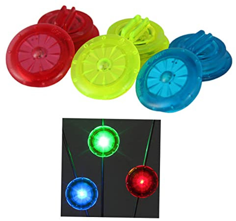 VANZACK 9Piezas Luces LED para Radios de Bicicleta Rojas Azules Verdes Impermeables de Instalación Decoración para Ciclismo