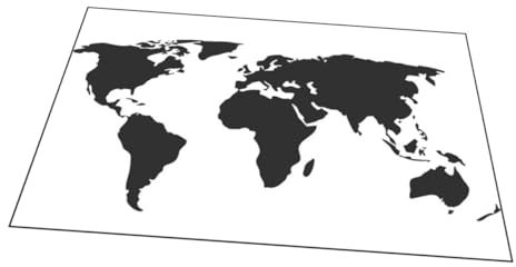 CTIRCHIU 1Set Adesivo Murale Mappa Del Mondo Decorazione Elegante per Camera da Letto e Adesivi Rimovibili per Design e Creativo Unico per