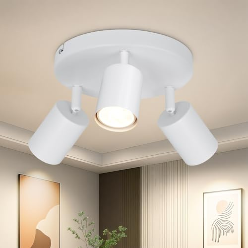 Dehobo Led Deckenstrahler 3 Flammig Weiß GU10 Deckenlampe Küche