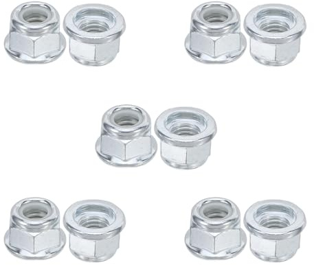 SOIMISS 10 Pièces 10 Écrous à Filetage Gauche pour Lame de Tondeuse G45 – Pièces Détachées Résistantes aux Chocs pour Fixation Sécurisée de Lame, Accessoires Entretien de Pelouse,