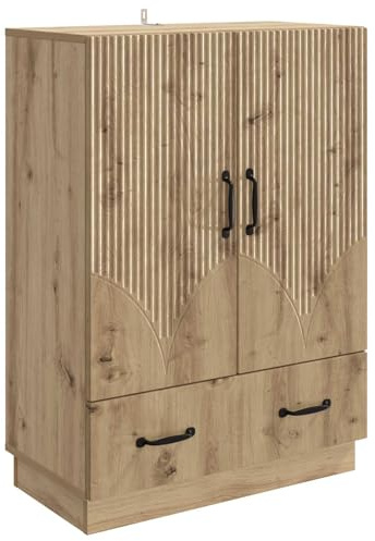 vidaXL Sideboard Artisan-Eiche 66 x 34,5 x 92 cm Holzwerkstoff, Eleganter Sideboard, moderner Buffet, viel Stauraum, stylische Regal, rechteckiges Esstischmöbel