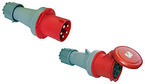 SET CEE Kupplung und Stecker 63A; 5-polig 6h 400 V Starkstrom Industriequalität PCE