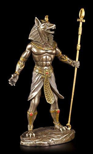 Anubis Figur - Ägyptische Krieger Statue bronziert - Deko Ägypten Statue Gott Götter
