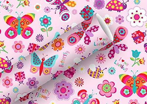 BRAUN COMPANY Geschenkpapier 2m x 70cm Flying Friends