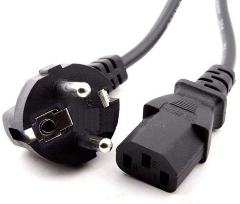Top Chargeur ® Lot de 2 Cordon Câble Secteur Alimentation Electrique 1.5m 150cm Standard C13 Noir