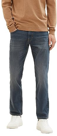 TOM TAILOR Herren Marvin Straight Jeans, 10281 - Mid Stone Wash Denim, 33/30