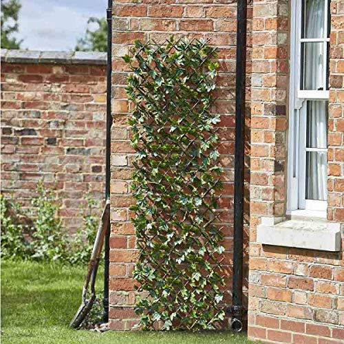 Garden Mile® 180 x 60cm Topiary Maple Leaves Artificial Leaf Trellis Spring and Summer Creeping Garden Decoration Faux Climbing Ivy Plants Vines (180 x 60cm, Maple Leaf)