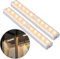 OUSFOT Luci Armadio Guardaroba con Sensore di Movimento, Luce per Armadio con Sensore Usb Ricaricabile 10 Led Striscia Magnetica Adesiva per Armadio Camera da letto (Bianca Calda)