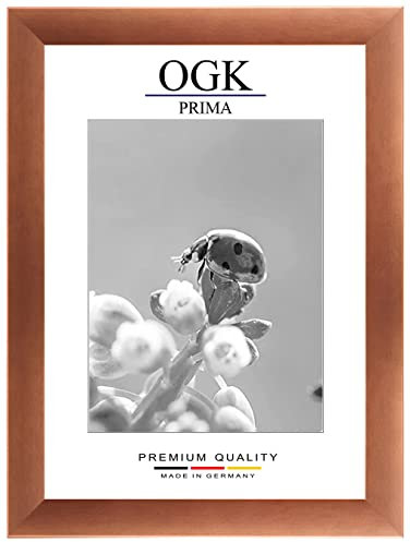Online-GalleryKing Holz Bilderrahmen 50 x 70 cm in Kupfer Braun | Foto | Poster | Puzzle | Galerie | Rahmen