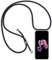 HongMan Handykette Handyhülle für Samsung Galaxy Note 10 Plus mit Band - Transparent Handy-Kette Handy Hülle mit Kordel zum Umhängen Handyanhänger Halsband Lanyard Case - Schwarz
