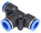 5 Stück T-Verbinder - Pneumatik Steckverbinder - Steckanschluss für Luft & Wasser - Schnellsteckverbinder - Push In Fitting - (10mm Schlauchanschluss)