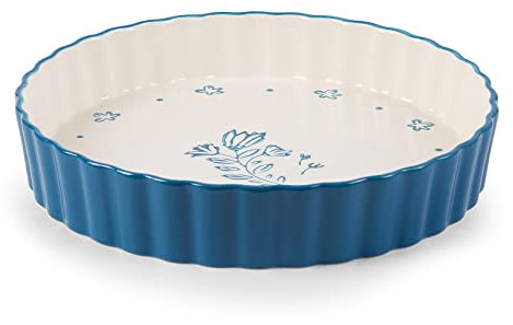 Wisenvoy Pie Pan Tart Pan Quiche Ceramic Pie Dish Pie Plate Tart Pans 9 inch Deep Dish Pie Pan Quiche Pan