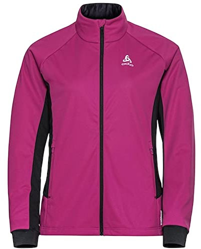 Odlo Damen Langlauf Jacke BRENSHOLMEN, festival fuchsia - black, L