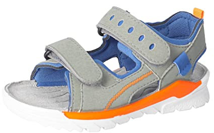 RICOSTA Jungen Sandalen TAJO,Kinderschuhe,WMS:Mittel,waschbar,Kinderschuhe,Sommerschuhe,Freizeitschuhe,eukalyptus/grau (530),34 EU