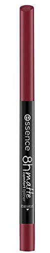 essence 8h matte comfort lipliner, Lip Pencil, Lippenkonturenstift, Nr. 08 Dark Berry, rot, sofortiges Ergebnis, langanhaltend, matt, vegan, wasserfest, Mikroplastik Partikel frei (0,3g)