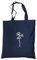 tradercat Jutebeutel bedruckt vintage 100% Baumwolle, Stoffbeutel bedruckt, Flowers One Line Art, jutebeutel aesthetic als modisches Accessoire mit Spruch (Flower Art - Blau)
