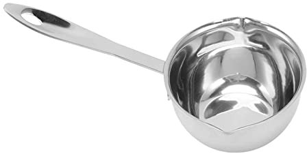 Chauffe-beurre, Mini Casserole Tout-en-un en Acier Inoxydable, Petite Casserole à Fond Plat à Induction, Outil de Cuisson pour Chauffe-beurre au Lait(300ML)