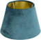Tischlampenschirm Petrol Blau Samt Modern Mars & More 24 cm E27