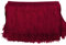 20cm x 10m Fransenborte Fransenbordüre Fransenband Dekoband Tanzfransen Schnittfranse Seide Quaste Fransen-Borten Bänder zum Nähen,DIY Basteln,Kleidung Dessous Kostüme Vorhänge Dekoration,Weinrot