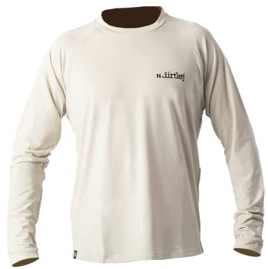 dirtlej mountee Drirelease® Merino Men Blacklabel, Herren MTB Fahrradtrikot, atmungsaktiv, schnell trocknend, Farbe: warm Grey (L)