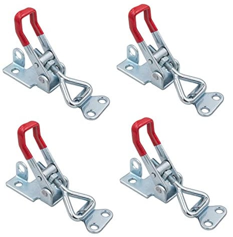 Dfuqanb 4 Pezzi Chiusura a Leva Regolabile in Metallo, Metallo Toggle Morsetto Regolabile, Chiusura a Leva, GH-4001 Toggle Morsetto, per scatole, mobile, cassetto, finestra della porta