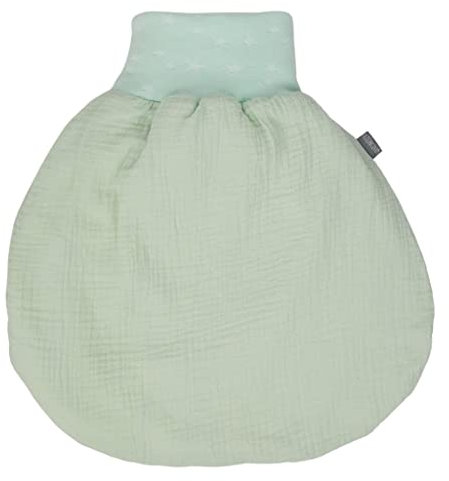 Lilakind“ Baby Musselin Strampelsack | Kleinkind Musselin Schlafsack | Made in Germany Hell-Mint Gr. M
