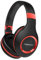 PowerLocus Bluetooth Kopfhörer Over Ear, Kabellose Kopfhörer Faltbarer mit Mikrofon, Hi-Fi-Stereo tiefer Bass,weicher Ohrenschützer kabelloses & kabelgebundenes Headset für Handy,Tablet,PC (Rot)