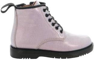 Grunland TABA PO2348 glicine 29/34 bambina stivaletti zip lacci pelle glitter 33