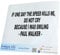 INDIGOS UG Auto Aufkleber Auto - 400x190 mm - if one Day The Speed Kills me - schwarz - Selbstklebender Sticker für Auto, Fenster, Bus oder LKW